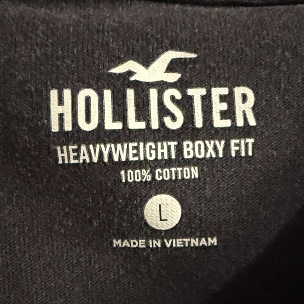 Hollister Charcoal Heavyweight Cotton Shirt